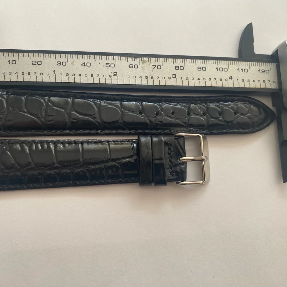 Tiffany & Co. Black Crocodile Leather Strap